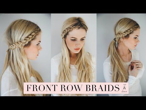 front hair braid tutorial