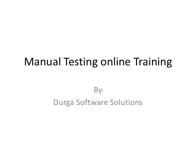 manual testing full tutorial