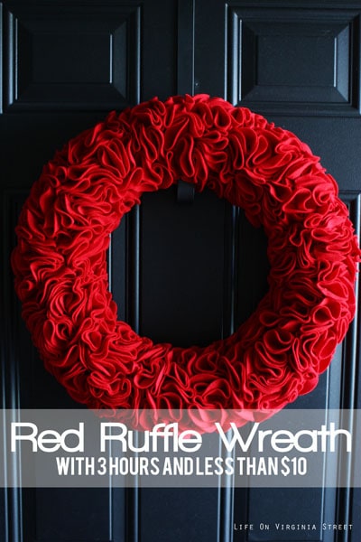 ruffle wreath a tutorial