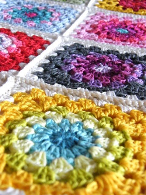 crochet flower blanket tutorial