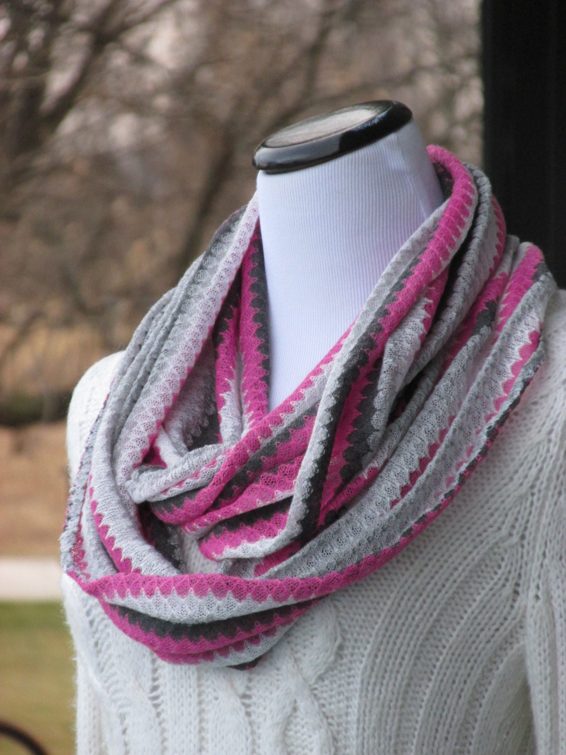 jersey knit infinity scarf tutorial
