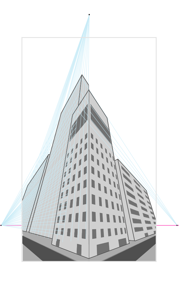 three point perspective drawing tutorial