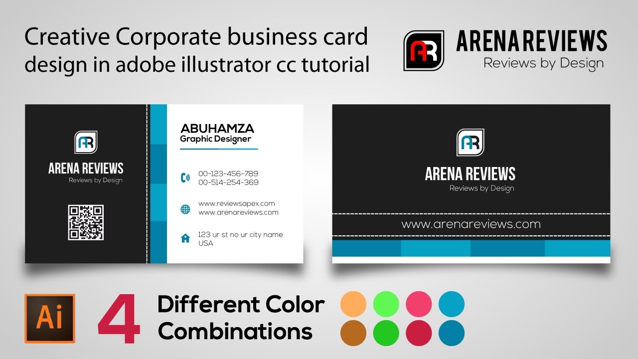 business card tutorial illustrator