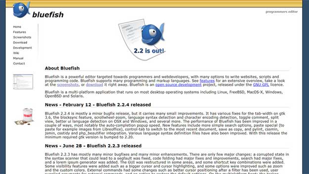 bluefish web editor tutorial