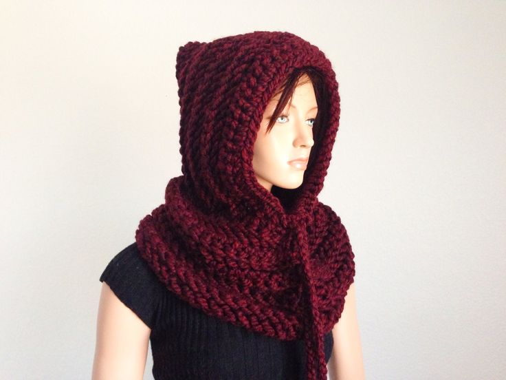crochet hooded scarf tutorial
