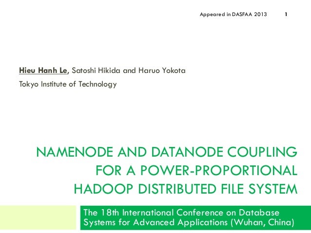 hadoop distributed file system tutorial pdf