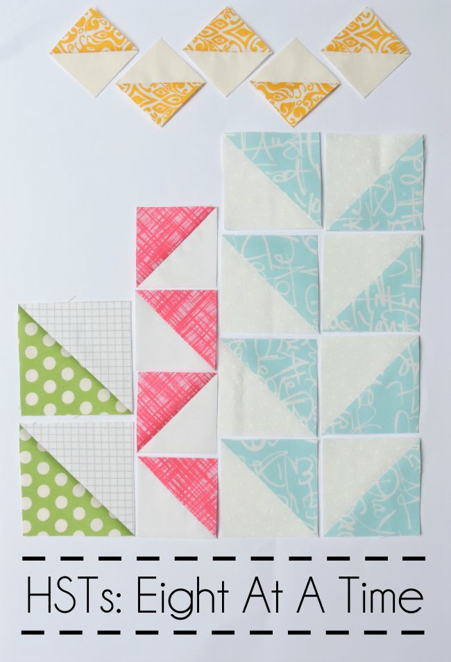 half square triangle quilt tutorial