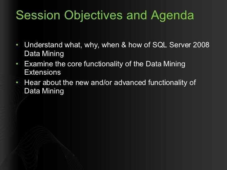 sql server data mining tutorial