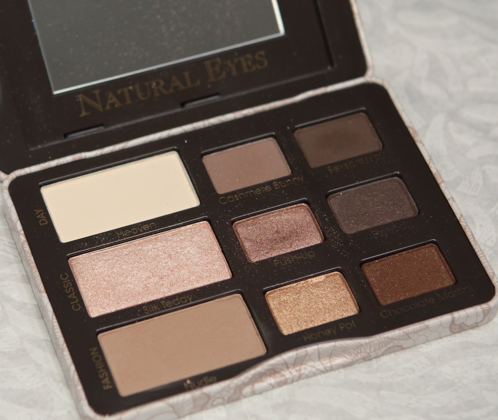 two faced natural eye palette tutorial