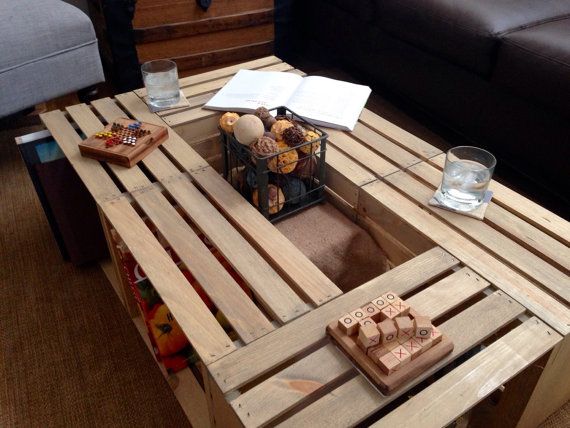 wine crate coffee table tutorial